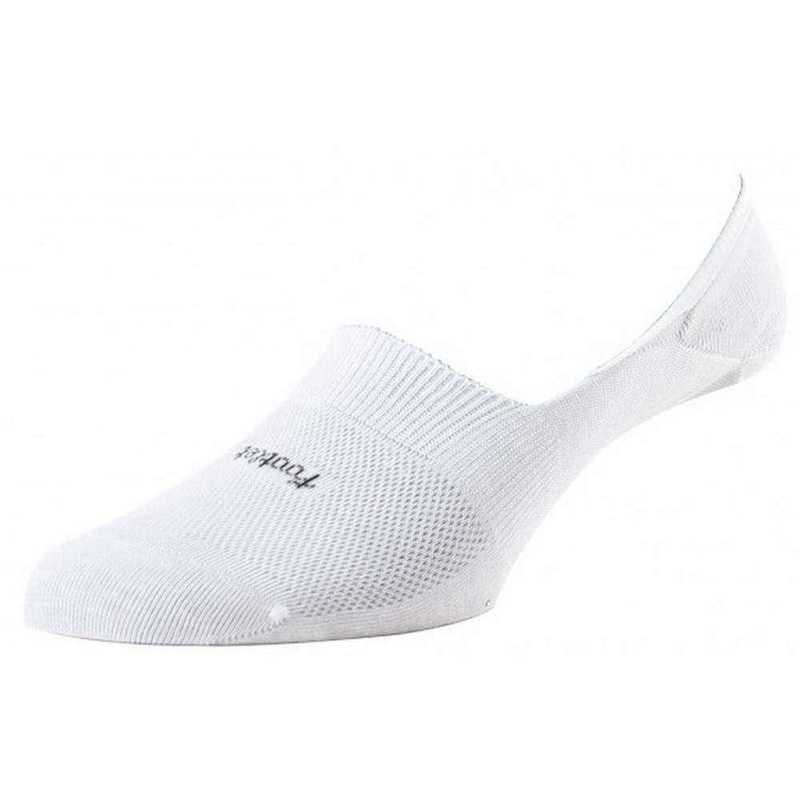 Pantherella Footlet Egyptian Cotton Shoe Liner – White