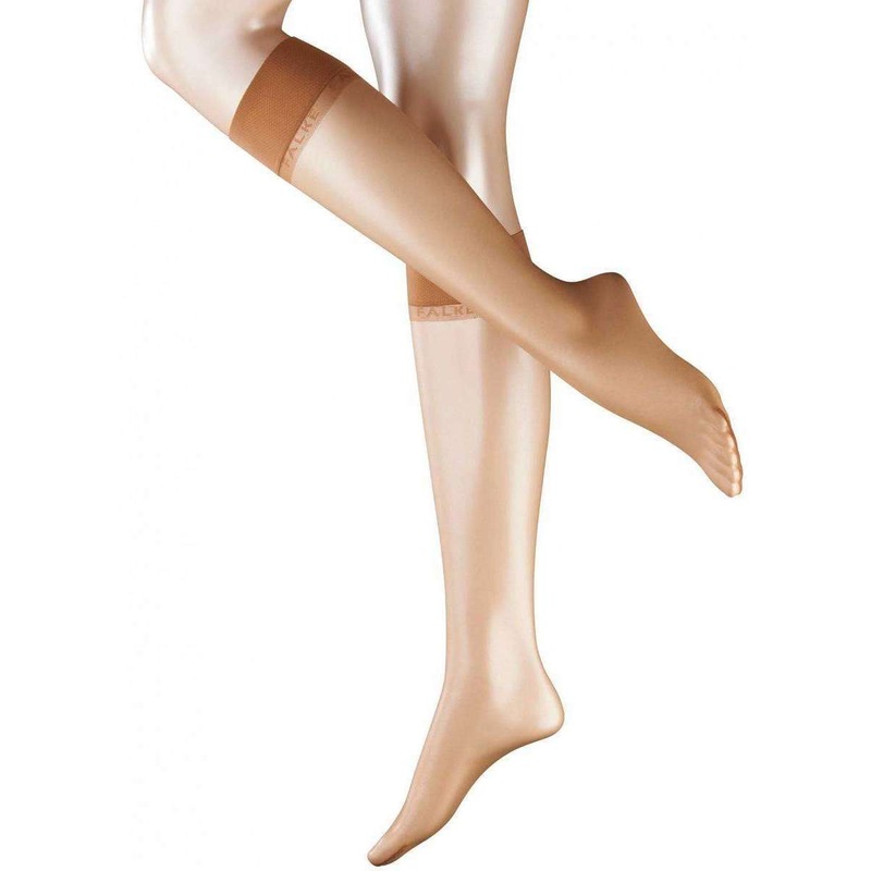 Falke Shelina 12 Denier Ultra-Transparent Sensitive Top Shimmer Knee-High Tights – Brasil New