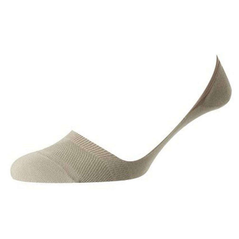 Pantherella Monaco Low Cut Invisible Socks – Light Khaki