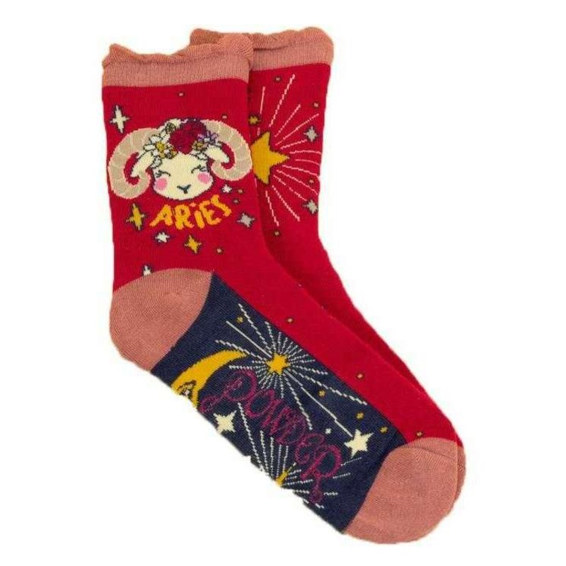 Powder Aries Ankle Socks – Berry Red