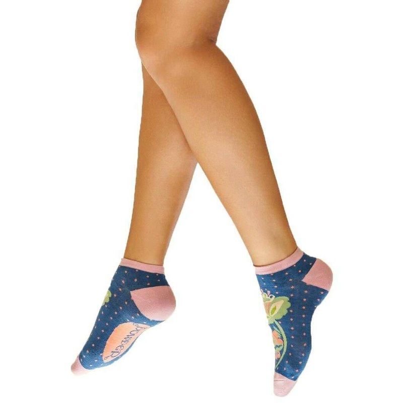 Powder Scandinavian Stems Trainer Socks – Navy