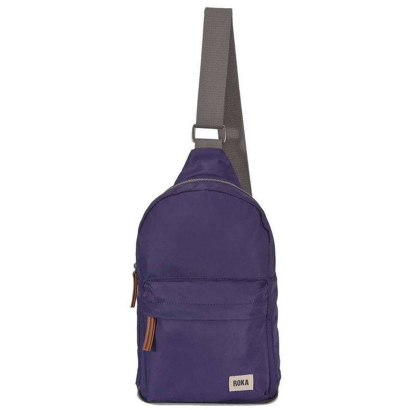 Roka Willesden B Sustainable Nylon Scooter Bag – Mullberry Purple