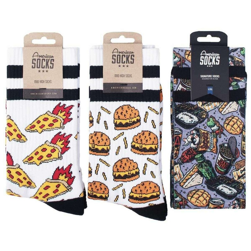 American Socks Frosty Fridge Gift Box Socks – White/Purple
