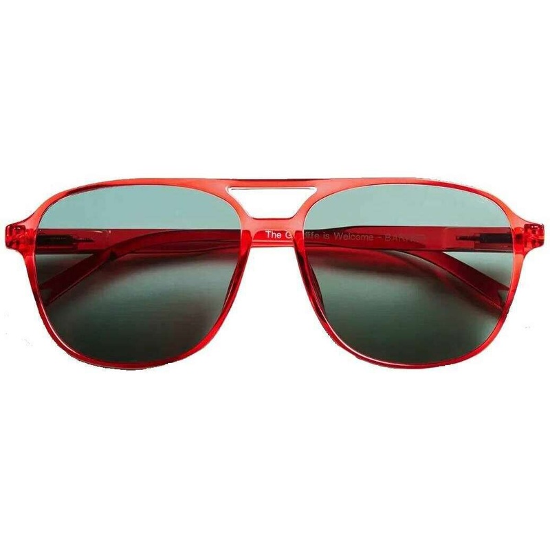 Barner Brad Glossy Sunglasses – Radiant Red/Green