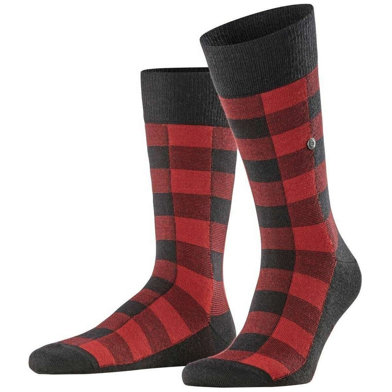 Burlington Buffalo Check Socks – Black