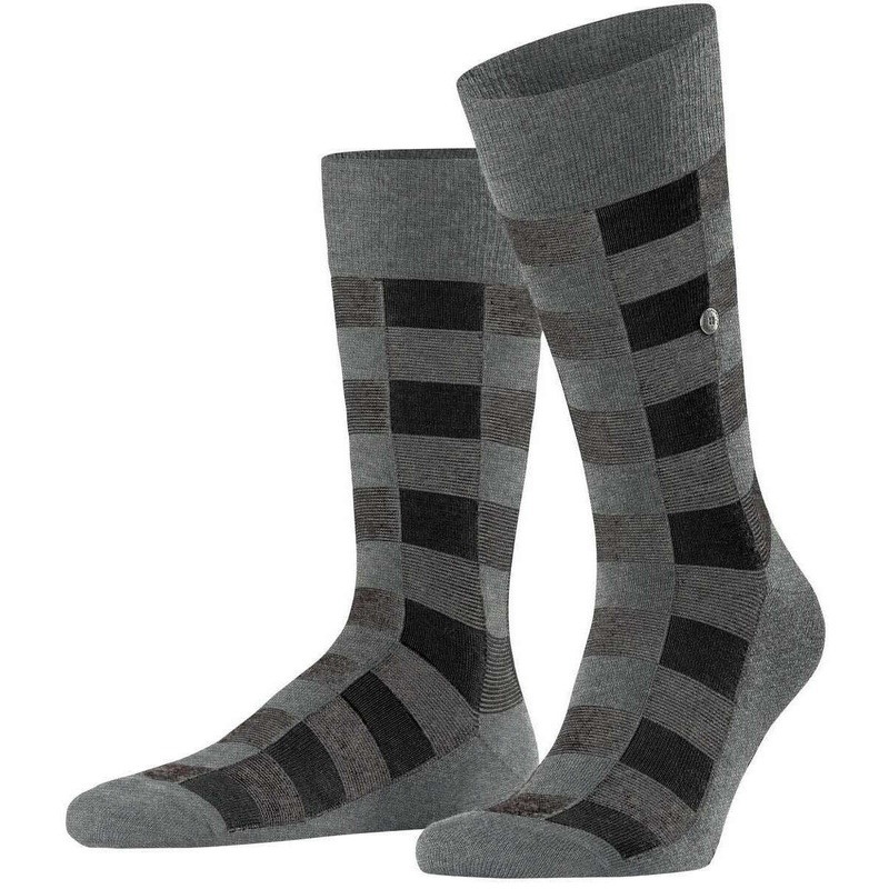 Burlington Buffalo Check Socks – Dark Grey