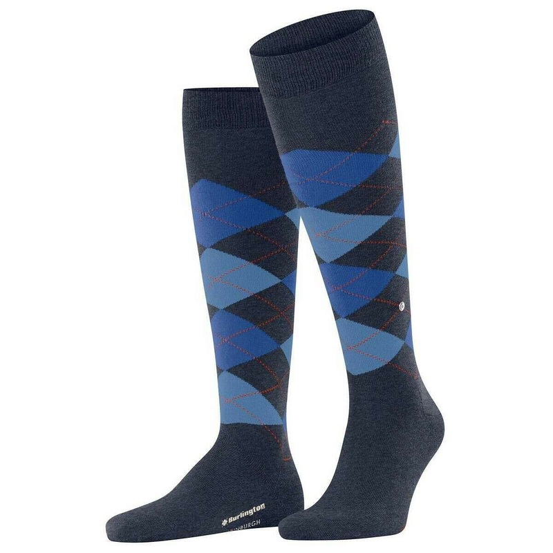 Burlington Edinburgh Knee High Socks – Dark Blue Mel