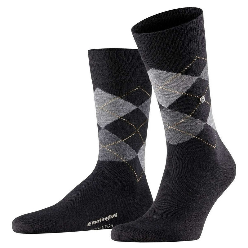 Burlington Edinburgh Socks – Black