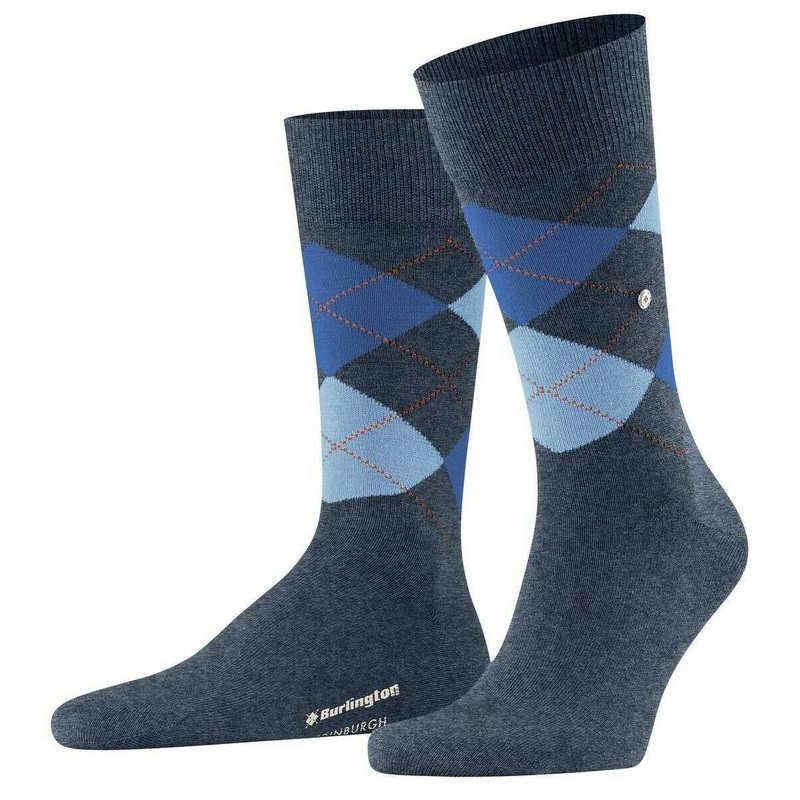 Burlington Edinburgh Socks – Dark Blue Mel
