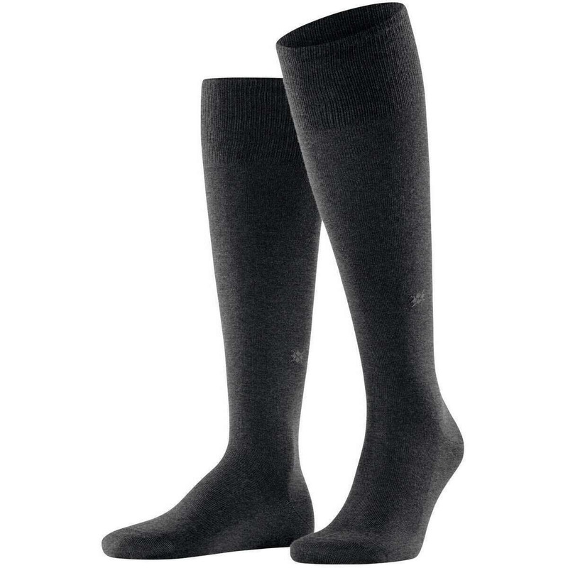 Burlington Leeds Knee High Socks – Asphalt Mel Grey