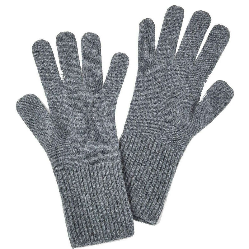Falke Fine Knitted Pure Cashmere Gloves – Dark Grey