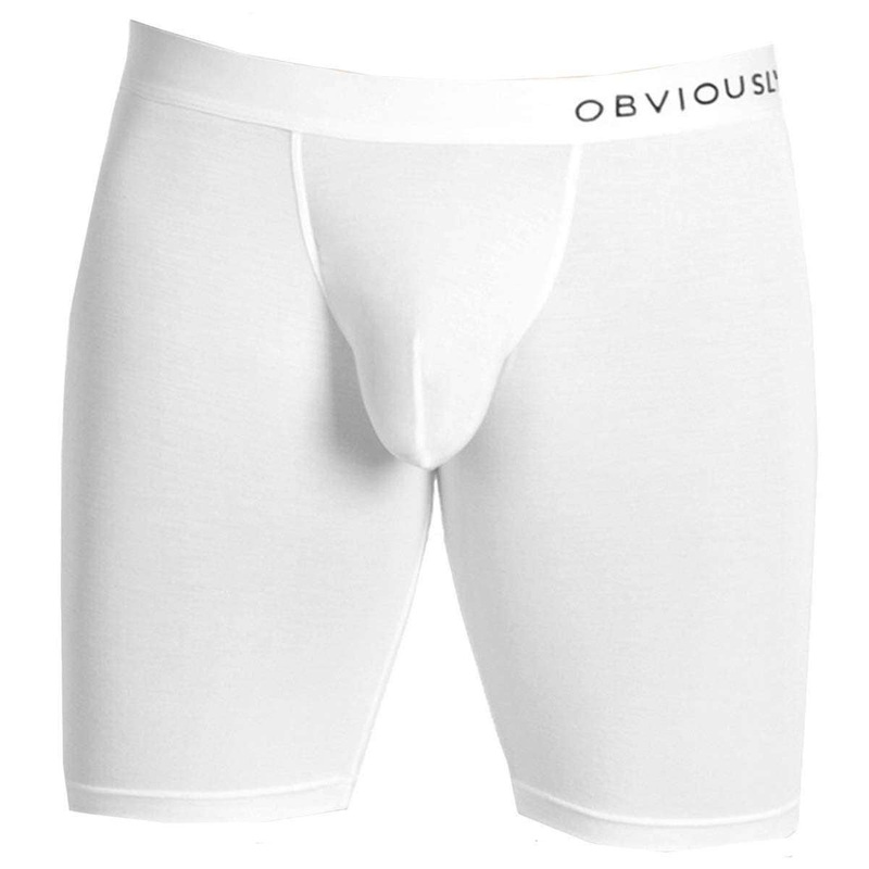 Obviously PrimeMan AnatoMAX Boxer Brief 9inch Leg – White