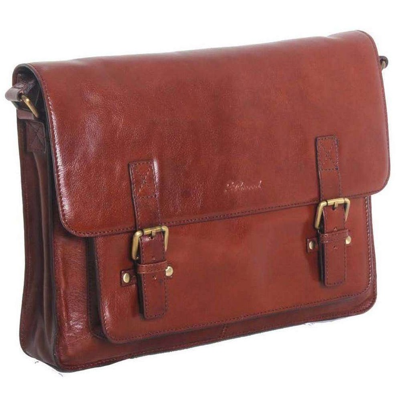 Ashwood Leather Chelsea Veg Tan Josh Satchel Bag – Chestnut