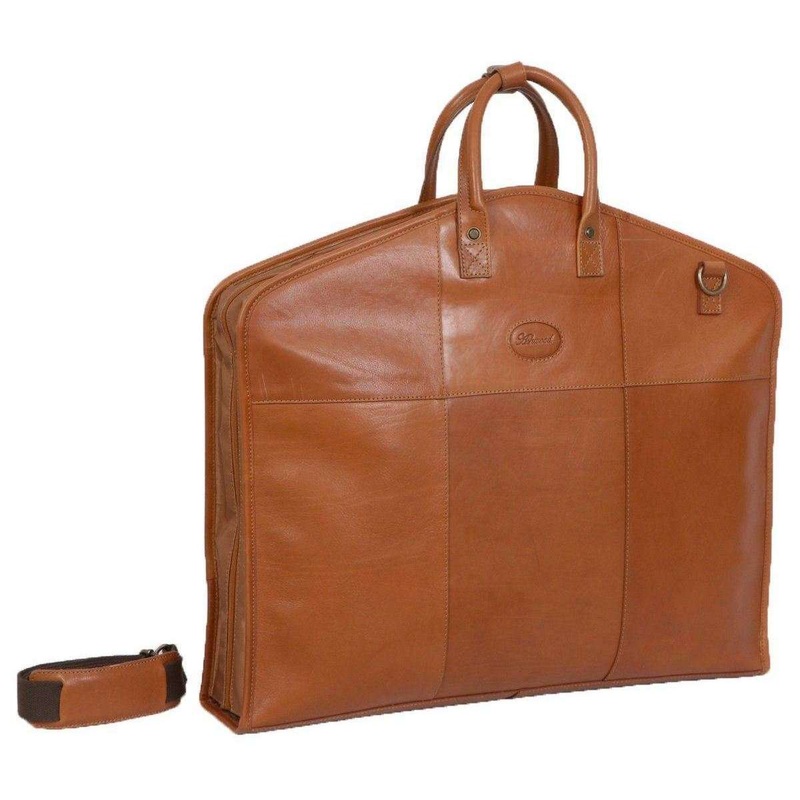 Ashwood Leather Folding Suit Carrier – Tan
