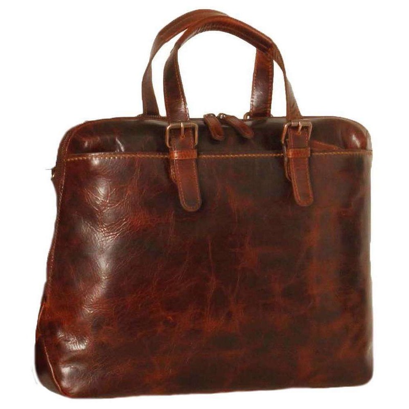Ashwood Leather Highbury Waxed Vintage Ralph Laptop Bag – Vintage Tan
