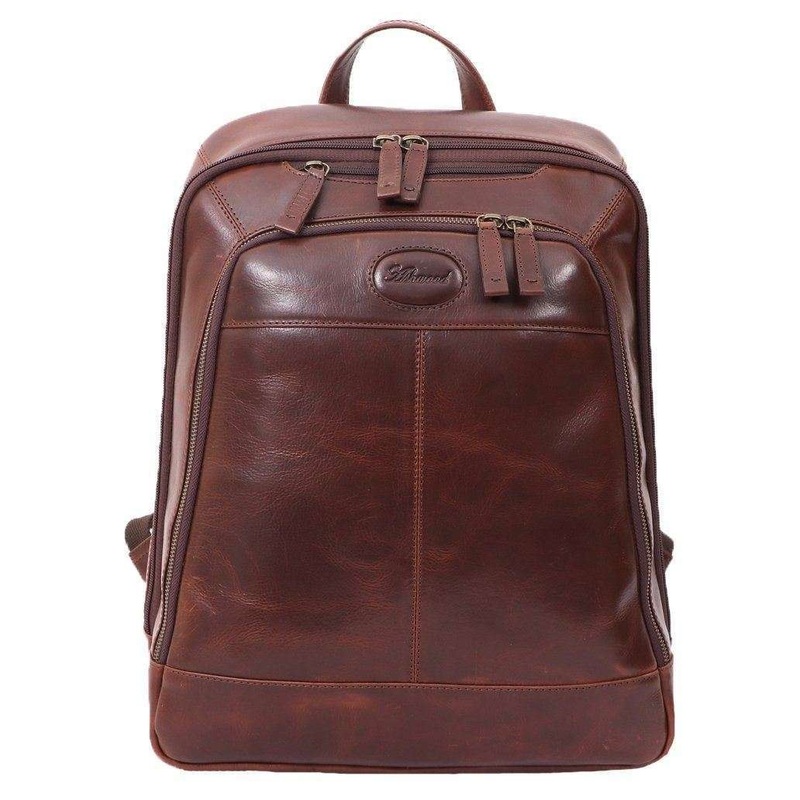 Ashwood Leather Laptop Business Rucksack – Brown