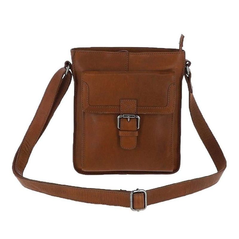 Ashwood Leather Windmere 3 Pocket Medium Leather Messenger Bag – Tan