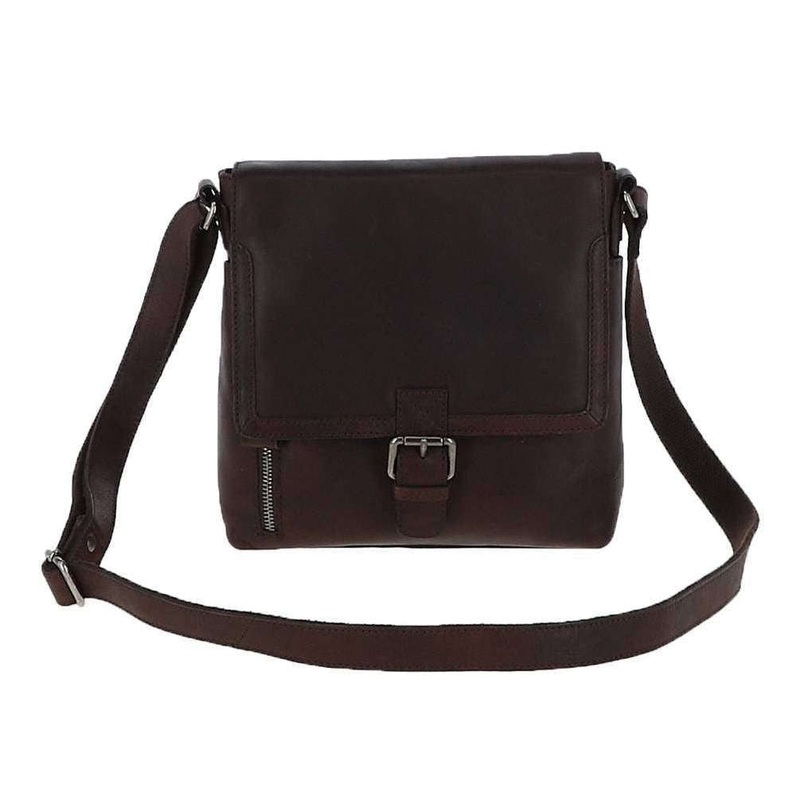 Ashwood Leather Windmere Medium Travel Body Bag – Brown