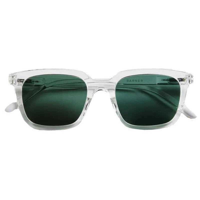 Barner Holly Glossy Sunglasses – Crystal Clear/Green