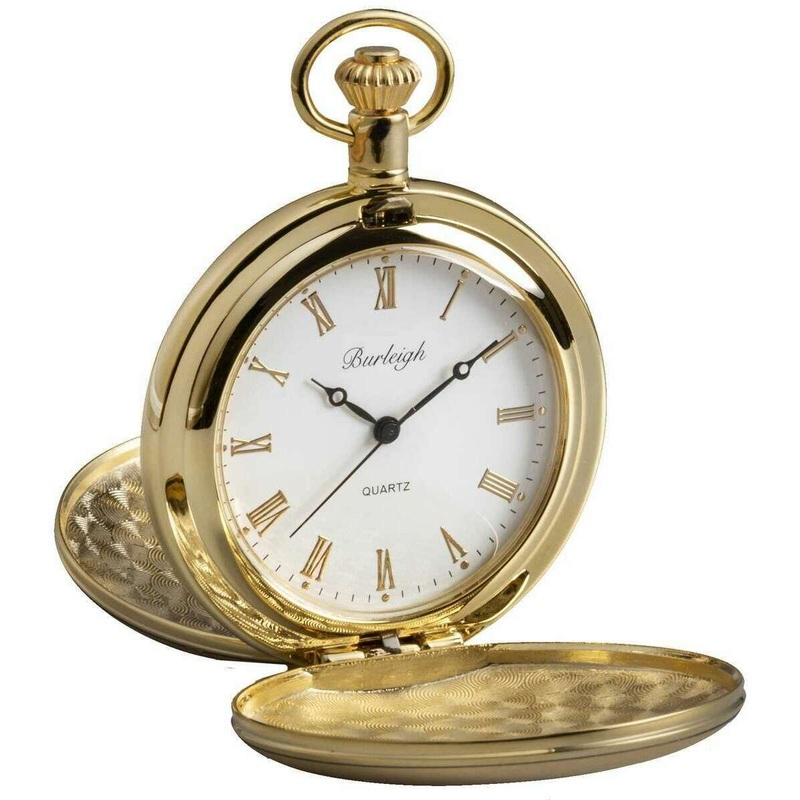 Burleigh Locket Quartz Pocket Watch – Gold