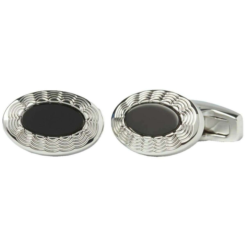 Simon Carter Allegro Onyx Cufflinks – Black
