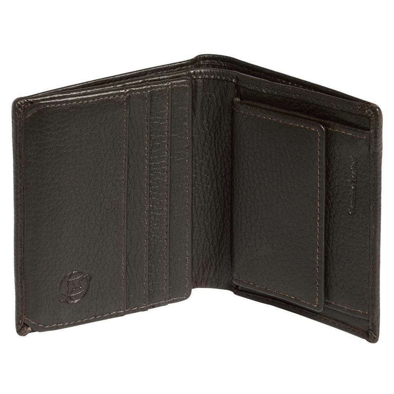 Simon Carter Coin Credit Card Bifold Wallet – Brown