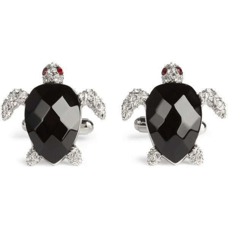 Simon Carter Darwin Turtle Cufflinks – Black