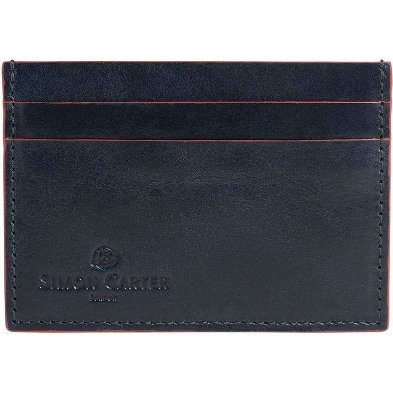 Simon Carter Red Edge Credit Card Holder – Navy