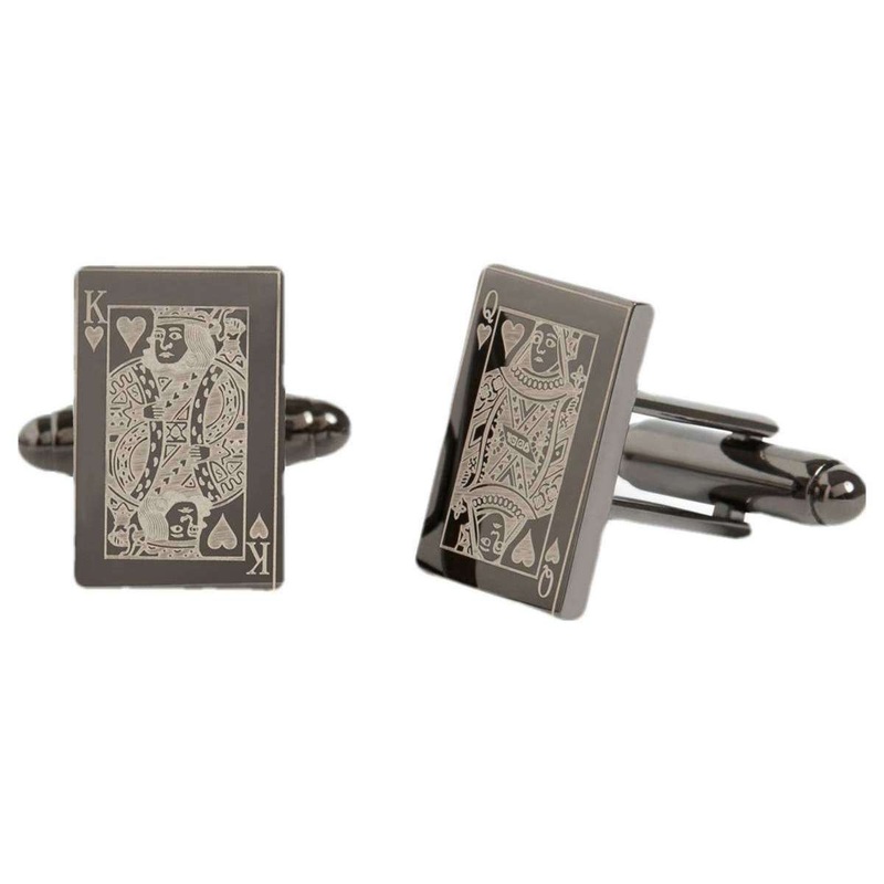 Simon Carter West End Playing Cards Cufflinks – Grey