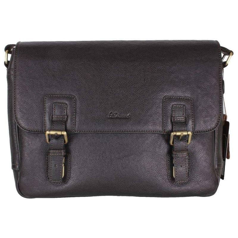 Ashwood Leather Jasper Double Clasp Laptop Satchel – Tumble Brown