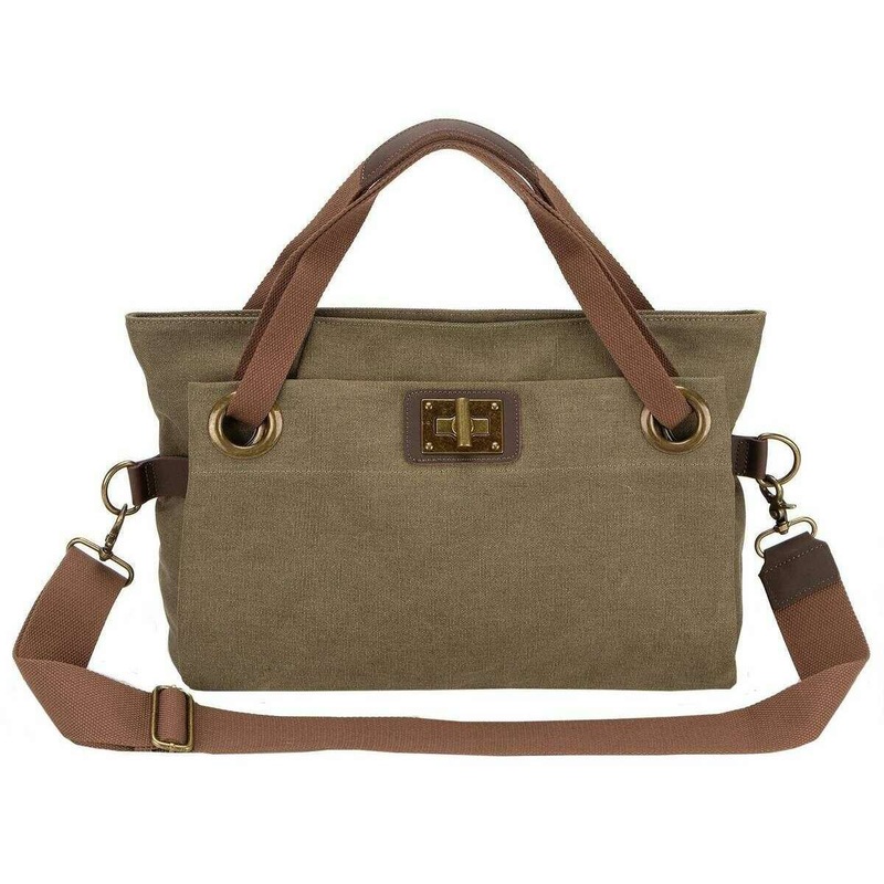 ZEDE Pont Des Arts Medium Cross Body Bag – Olive Green