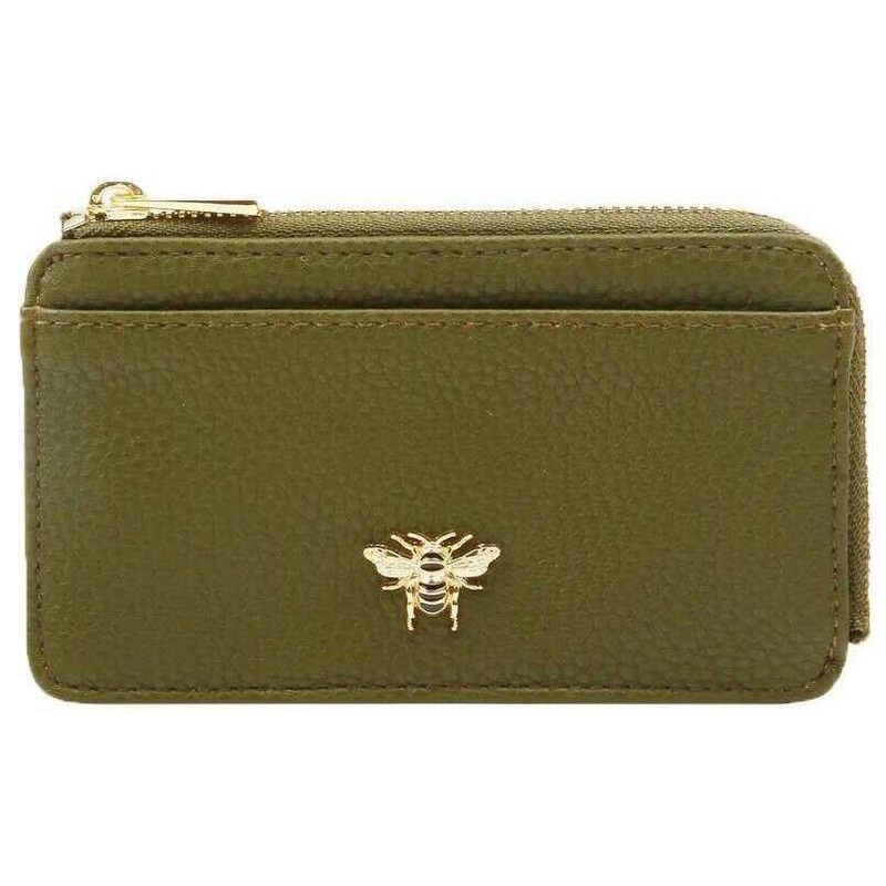 Alice Wheeler London Bath Coin Card Purse – Olive Green