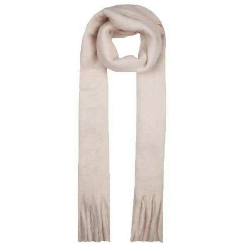 Dents Blanket Tassel Scarf – Ivory White