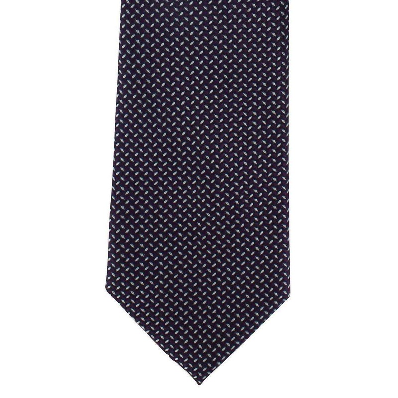 Michelsons of London Pip Geometric Polyester Tie – Purple