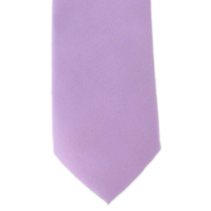 Michelsons of London Plain Ployester Tie – Lilac