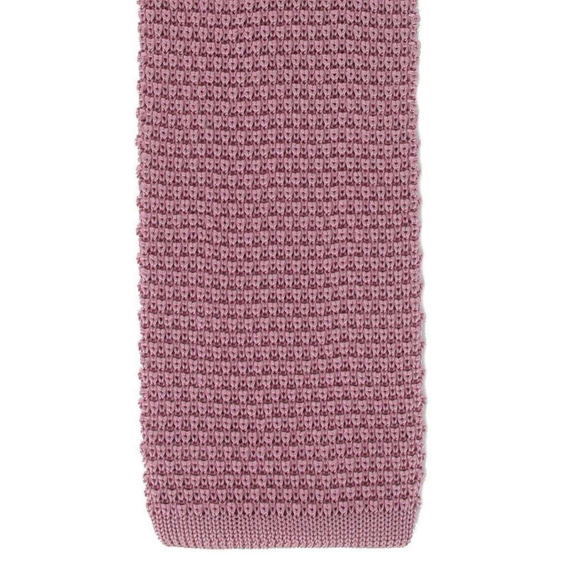 Michelsons of London Silk Knitted Tie – Pink