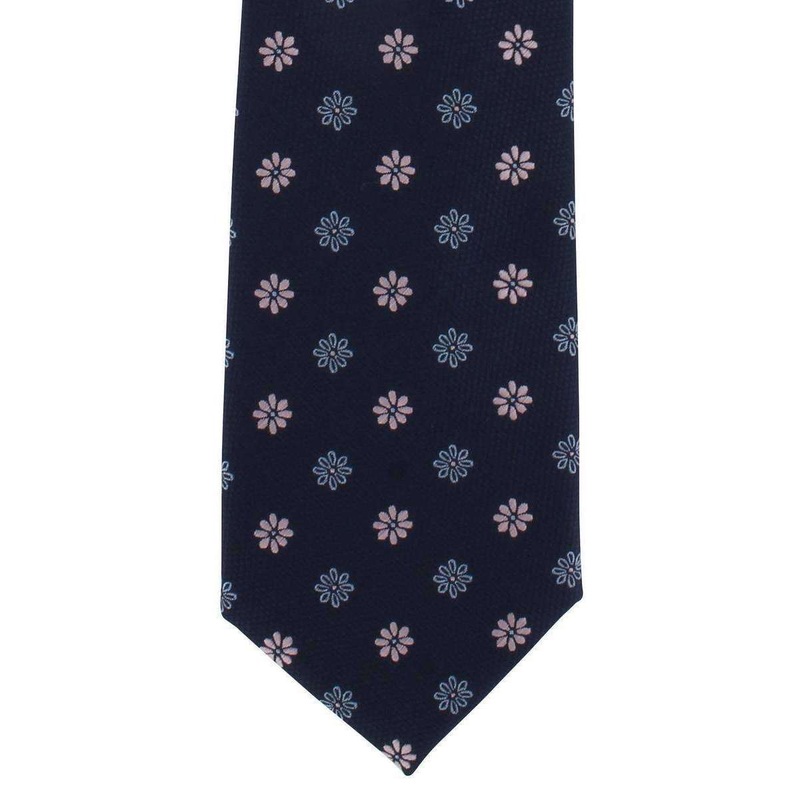 Michelsons of London Petal Floral Polyester Tie – Pink