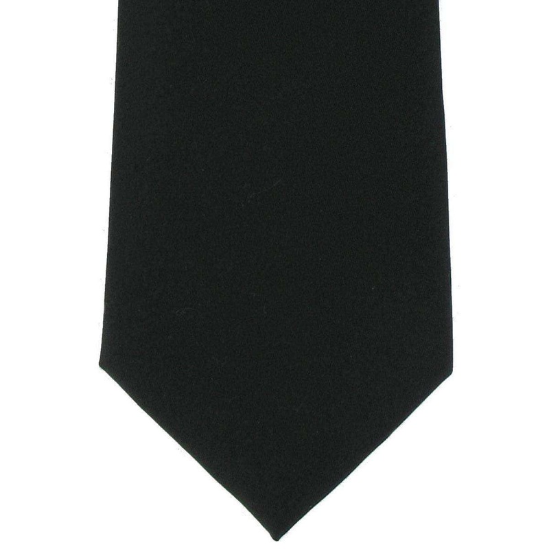 Michelsons of London Plain Silk Tie – Black