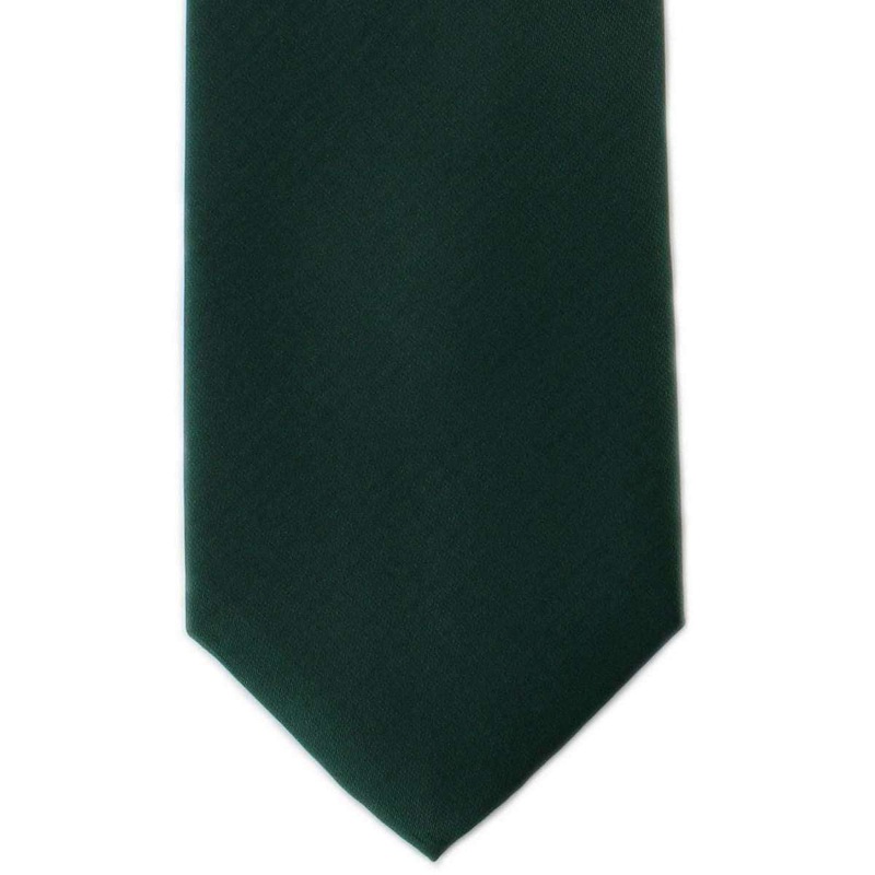 Michelsons of London Plain Ployester Tie – Green