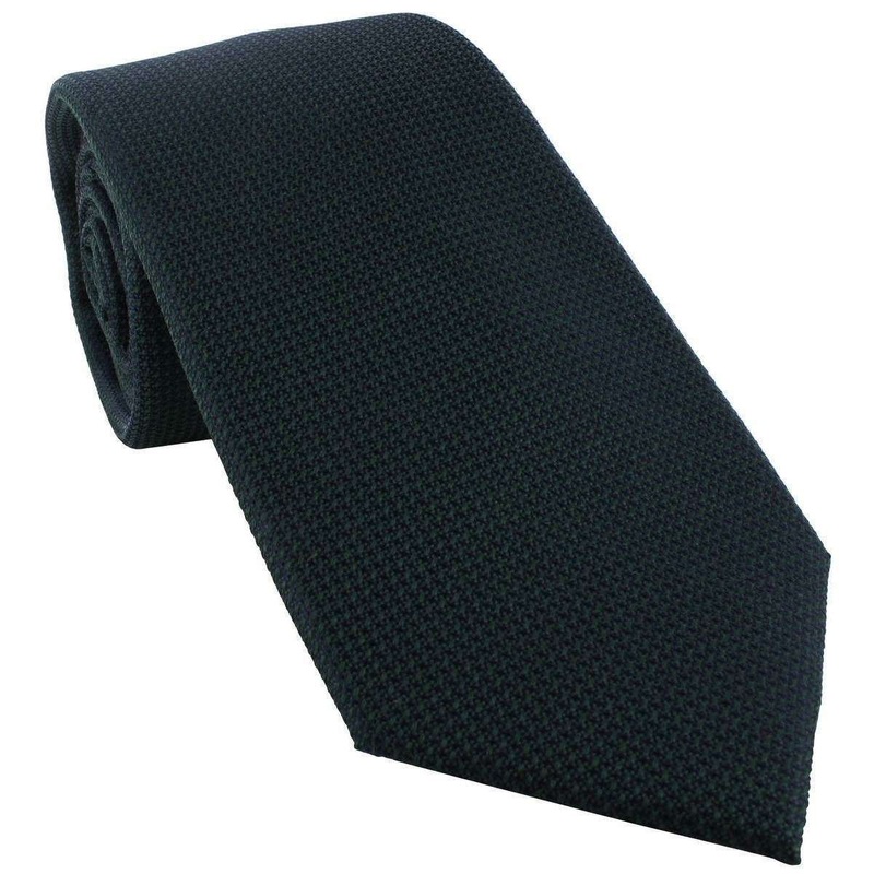 Michelsons of London Plain Silk Tie – Green
