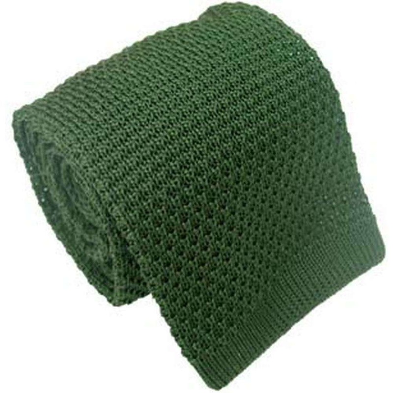 Michelsons of London Silk Knitted Tie – Green