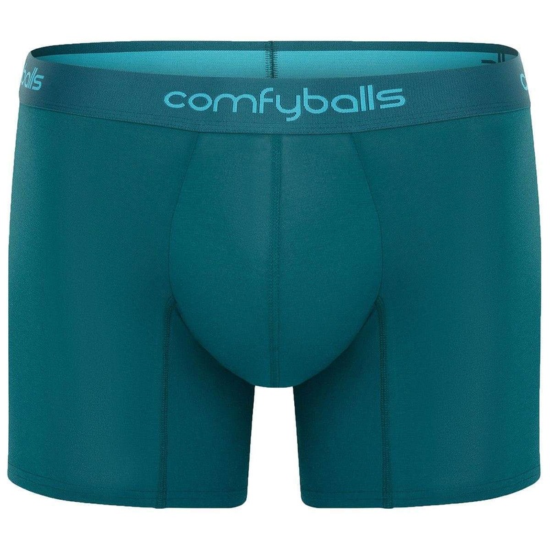 Comfyballs Cotton Long Boxer – Spruce Green