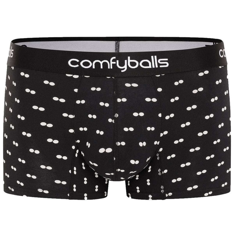 Comfyballs Cotton Regular Boxer – Black/White