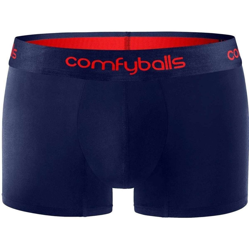 Comfyballs Performance Regular Boxer – Navy/Racing Red