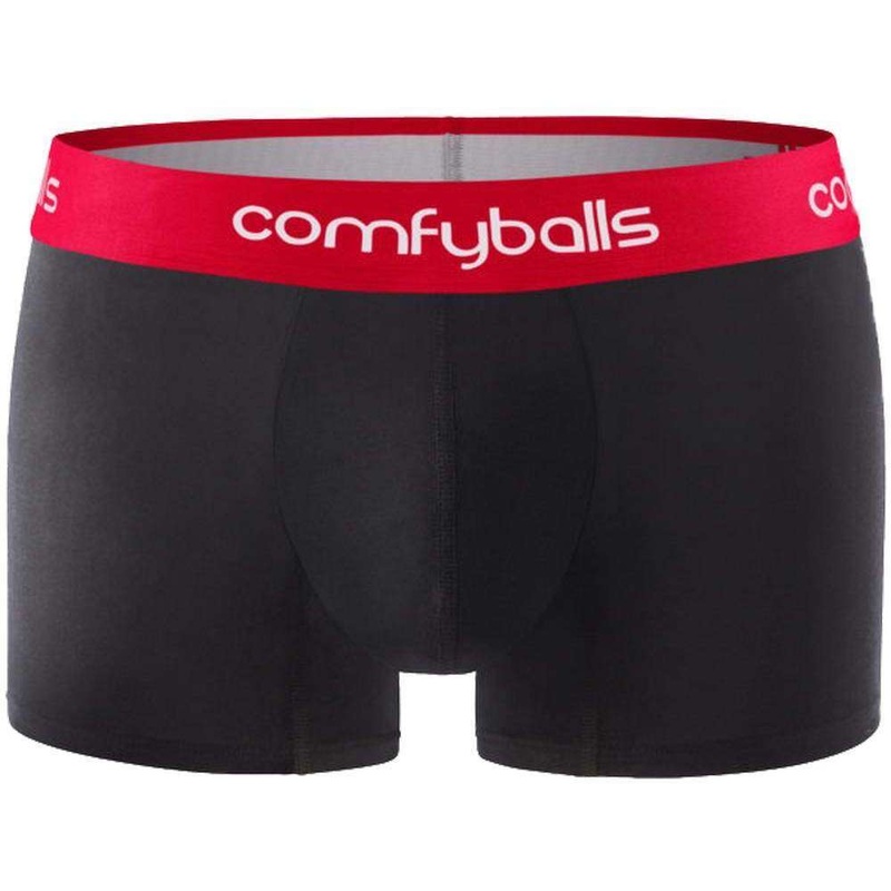 Comfyballs Regular Boxers – Black/Red