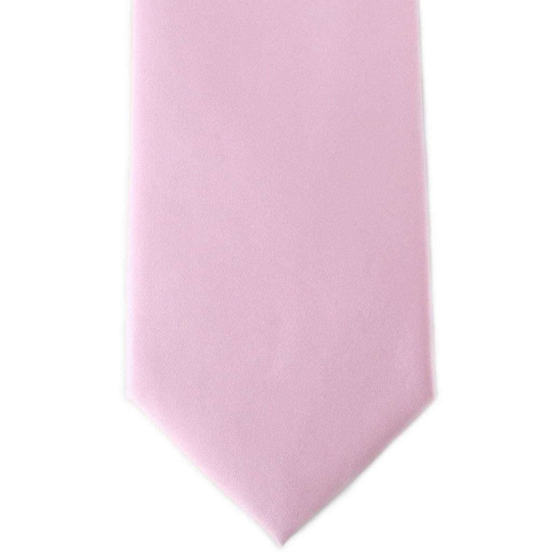 Michelsons of London Plain Ployester Tie – Pink