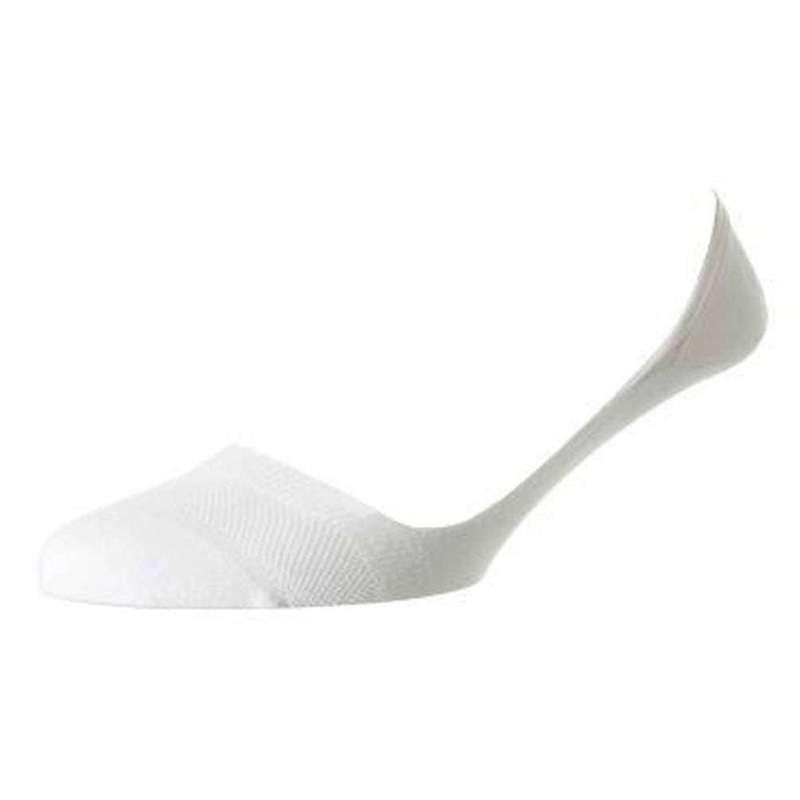 Pantherella Monaco Low Cut Invisible Socks – White
