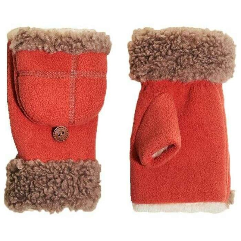 Powder Anna Mittens – Coral Orange