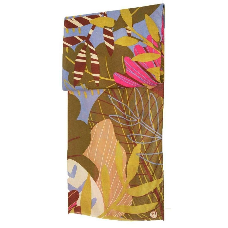 Powder Printed Autumn Hedgerow Scarf – Lilac