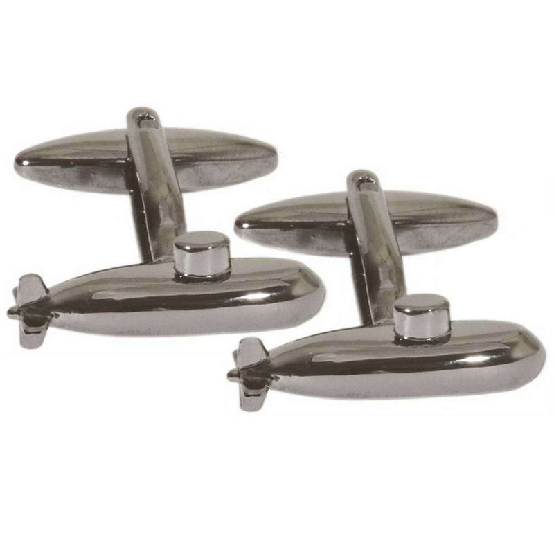 Zennor Submarine Cufflinks – Grey